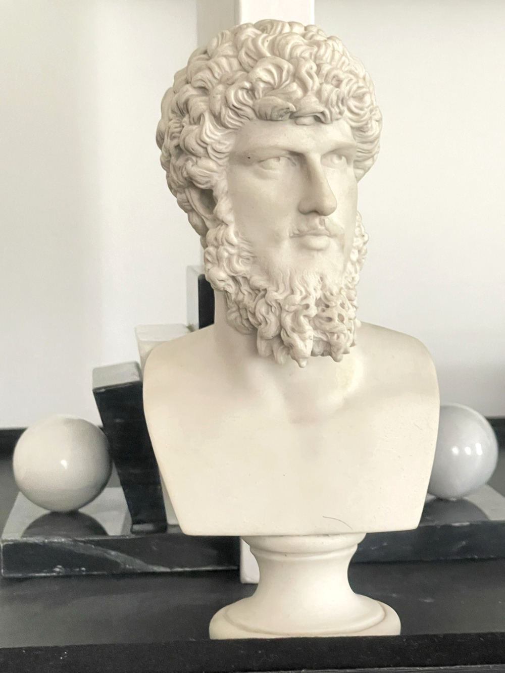Lucius Verus Bust Sculpture - Roman Emperor Bust Sculpture Small (21cm / 8.3")